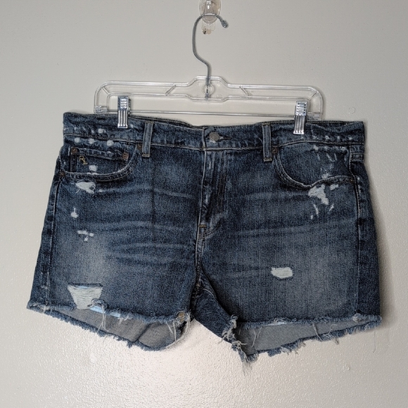 Pants - Ralph Lauren Polo Crosby Short Denim Distressed Women Shorts Size 32